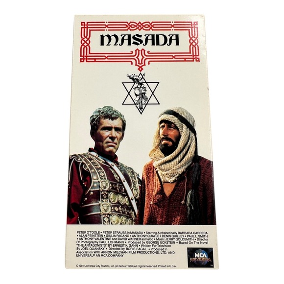 MCA Universal Other - Masada VHS HI FI MCA Universal City Studios 1981 Drama Epic Film